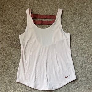 Nike Women's Light Pink Tank Top with Strappy Back